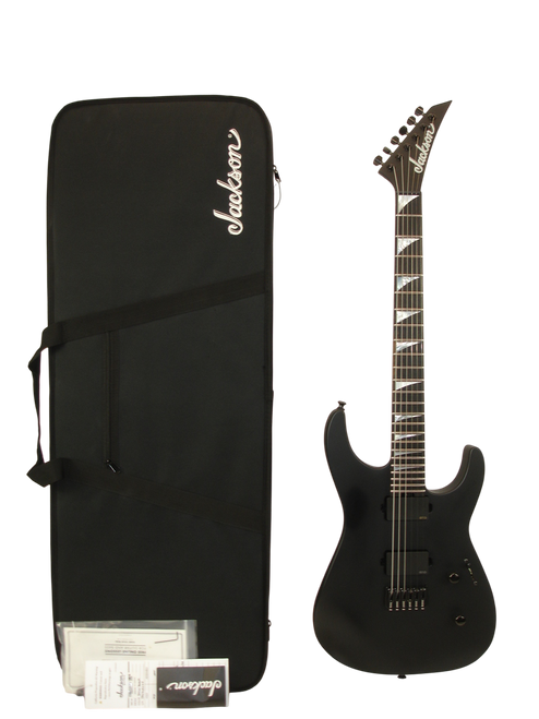 2024 Jackson American Series Soloist SL2 HT Electric Guitar, Ebony Fingerboard, Satin Black w/ Case - Previously Owned