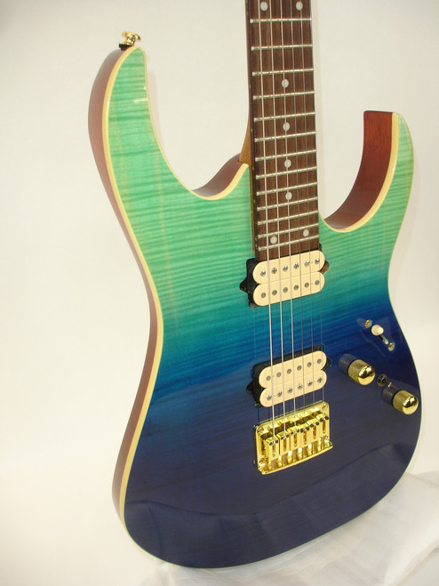 2022 Ibanez High Performance RG421HPFM Electric Guitar, Blue Reef Gradation - Previously Owned