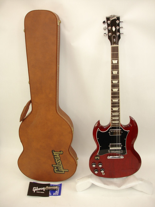 2022 Gibson SG Standard left-Handed Electric Guitar, Heritage Cherry w/ Case - Previously Owned