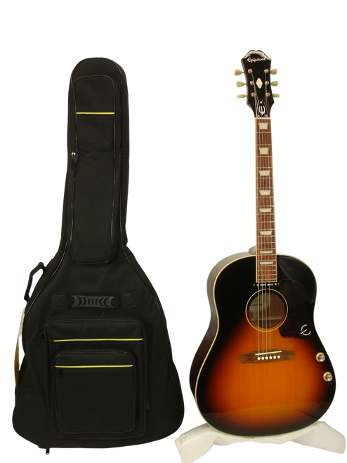 2019 Epiphone Limited Edition EJ-160E Acoustic Electric Guitar, Vintage Sunburst w/ Bag - Previously Owned