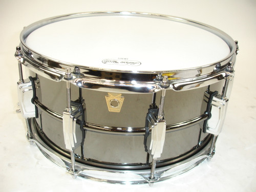 Ludwig LB417 Black Beauty 14x6.5" Brass Snare Drum, Black Nickel - Previously Owned