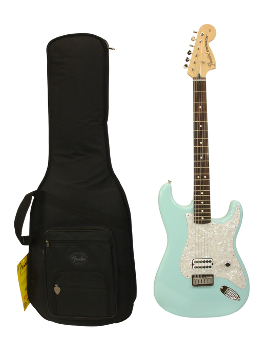 2023 Fender Tom DeLonge Stratocaster Electric Guitar, Rosewood Fingerboard, Daphne Blue - Previously Owned 2023 Fender Tom DeLonge Stratocaster Electric Guitar, Rosewood Fingerboard, Daphne Blue - Previously Owned