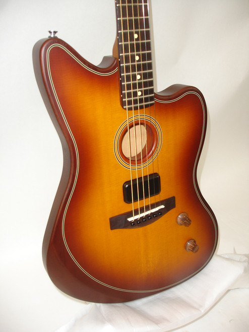 2025 Fender Acoustasonic Standard Jazzmaster Acoustic Electric Guitar, Honey Burst - Previously Owned
