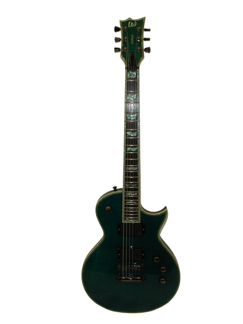 2008 ESP LTD EC-1000 Deluxe Electric Guitar, Transparent Blue - Previously Owned 2008 ESP LTD EC-1000 Deluxe Electric Guitar, Transparent Blue - Previously Owned