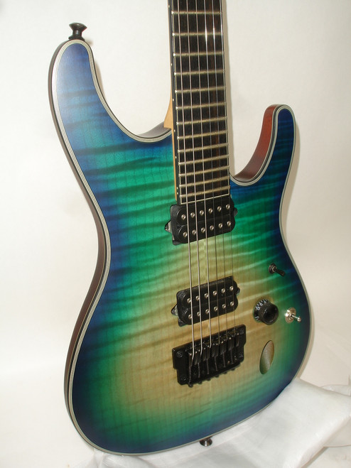 Ibanez Iron Label SIX6FDFM Electric Guitar, Blue Space Burst - Previously Owned