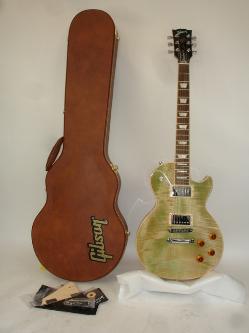 2019 Gibson Les Paul Standard Limited Edition Electric Guitar, AAA Flamed Maple Top, Rosewood Fingerboard, Sea Foam Green w/ Case - Previously Owned