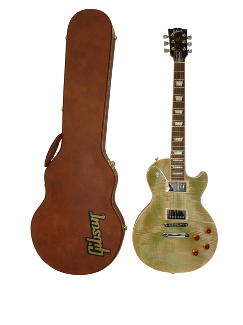 2013 Gibson Les Paul Standard Limited Edition Electric Guitar, AAA Flamed Maple Top, Rosewood Fingerboard, Sea Foam Green w/ Case - Previously Owned 2013 Gibson Les Paul Standard Limited Edition Electric Guitar, AAA Flamed Maple Top, Rosewood Fingerboard, Sea Foam Green w/ Case - Previously Owned