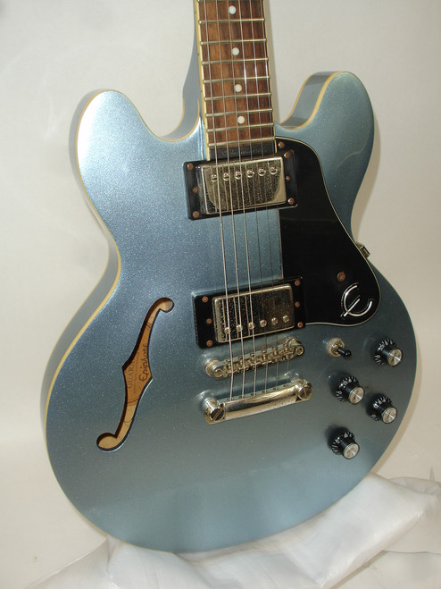 2012 Epiphone DOT Ultra-339 Semi-Hollow Electric Guitar, Pelham Blue - Previously Owned