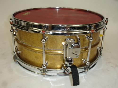 Dunnett Classic Model 2N 14"x6.5" Antique Brass Snare Drum - Previously Owned