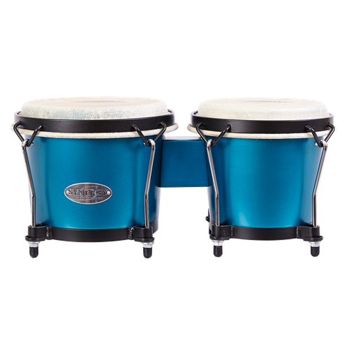 Toca Percussion Synergy Wood Bongos - Matte Ocean Blue