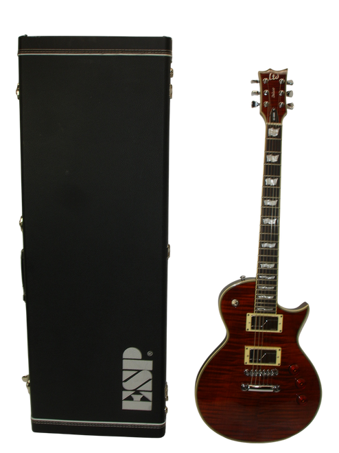 2019 ESP LTD EC-1000 Fluence Electric Guitar, Flamed Maple Top, Tiger Eye w/ Case - Previously Owned