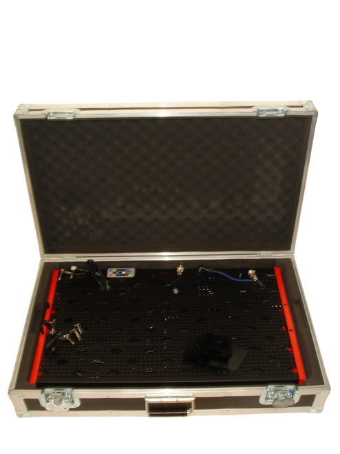 Temple Audio DUO 24 Templeboard, Temple Red MODIFIED w/ Case, Furman Power Supply & Cables - Previously Owned