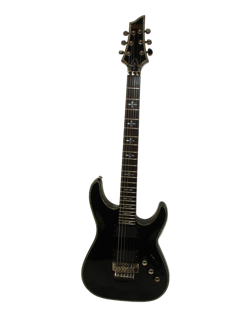2018 Schecter Hellraiser C-1 FR Electric Guitar, Gloss Black - Previously Owned
