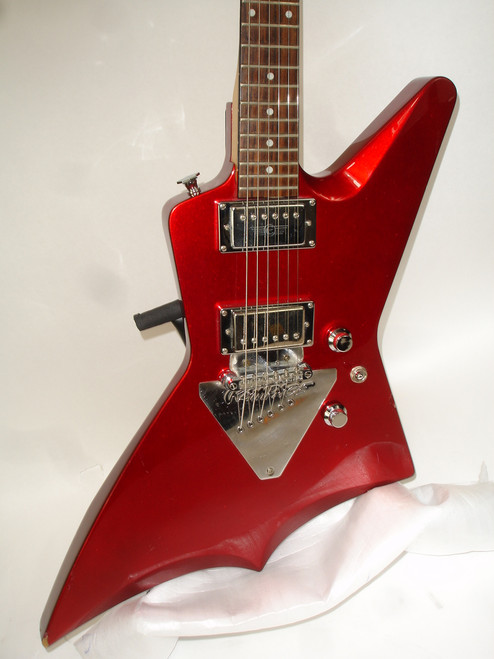 2001 Epiphone Evolution Explorer E-Series MODIFIED Electric Guitar, Rosewood Fingerboard, Metallic Red - Previously Owned