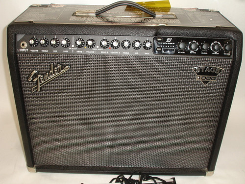 2004 Fender Stage 1000 2-Channel 100-Watt 1x12" Solid State Guitar Combo Amp w/ Footswitch - Previously Owned