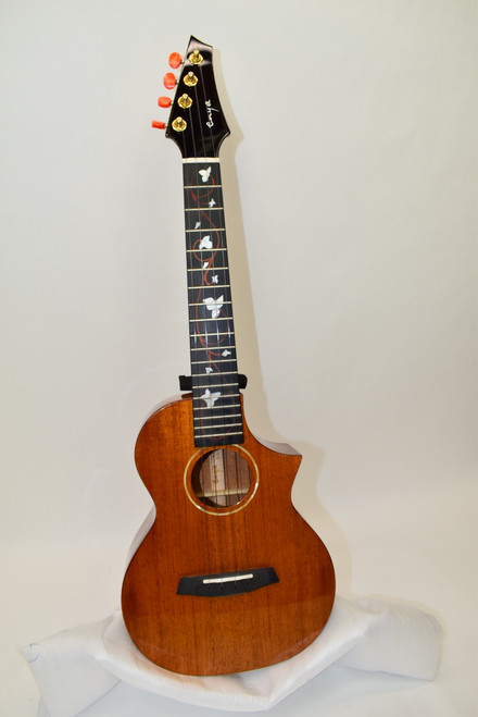 Enya EUT-M6 Solid Mahogany Tenor Ukulele w/ Bag- Previously Owned