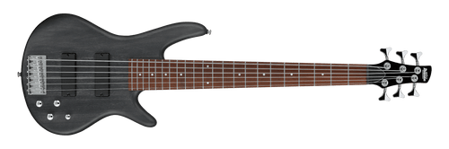 Ibanez Gio GSR206 6-string Electric Bass Guitar - Transparent Gray Flat