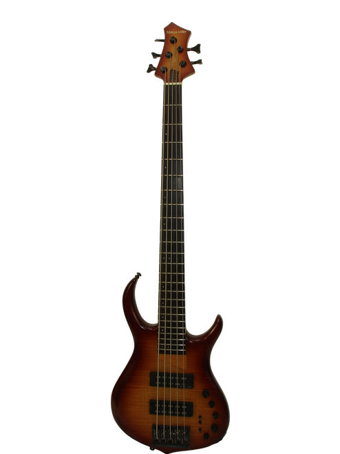 Sire Marcus Miller M7 5-String Electric Bass Guitar, Cherry Sunburst - Previously Owned