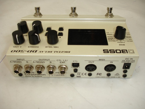 Boss DD-500 Digital Delay Guitar Effects Pedal - Previously Owned