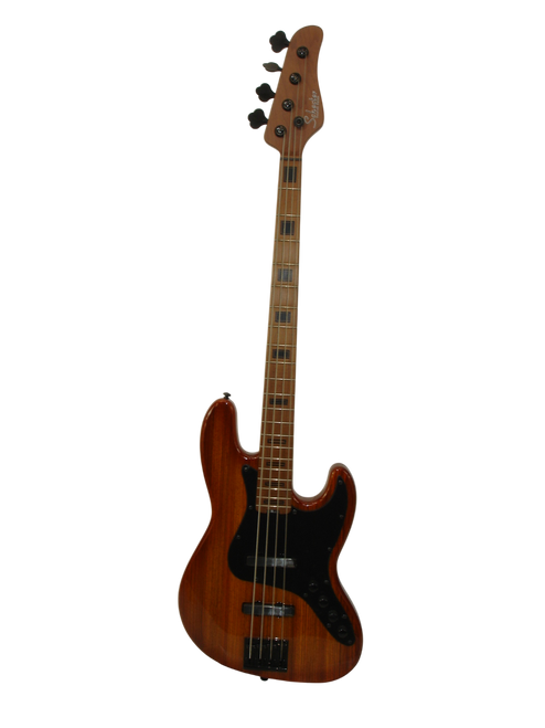Schecter J-4 Exotic 4-String Electric Bass Guitar, Faded Vintage Sunburst - Previously Owned
