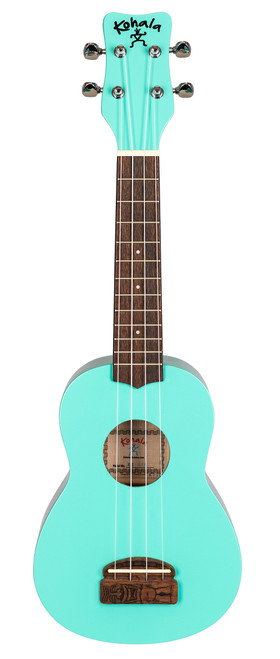 KOHALA Soprano Tiki Series Ukulele Seafoam Green