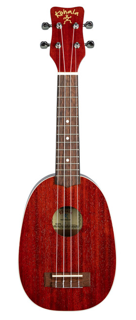 KOHALA All Mahogany Akamai Soprano Pineapple Ukulele with Binding