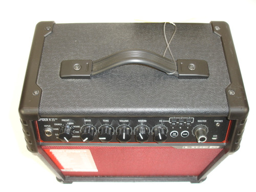 Line 6 Spider V 20 MKII Red Edition Guitar Combo Amp, Black & Red - Previously Owned