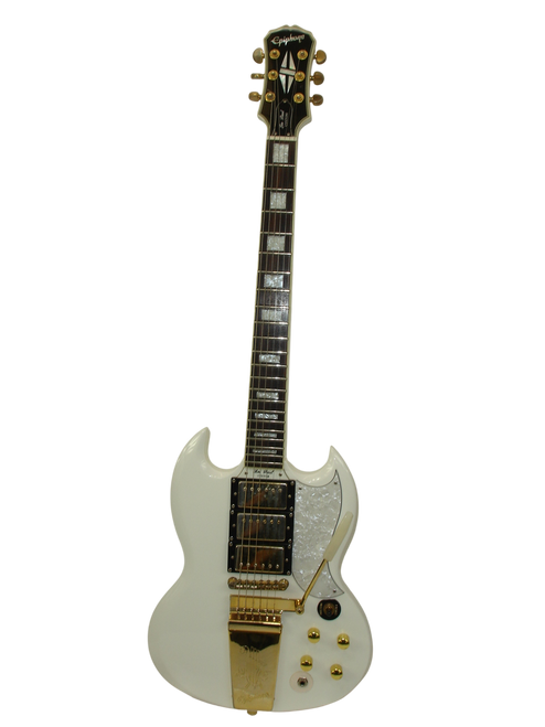 2006 Epiphone G-400 SG Les Paul Custom Electric Guitar, Alpine White MIK - Previously Owned