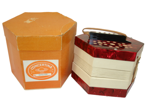 Vintage Scholer CHU100 20-Button Concertina w/ Box - Previously Owned