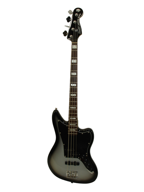 2005 Squier Troy Sanders Jaguar Bass, Rosewood Fingerboard, Silverburst - Previously Owned