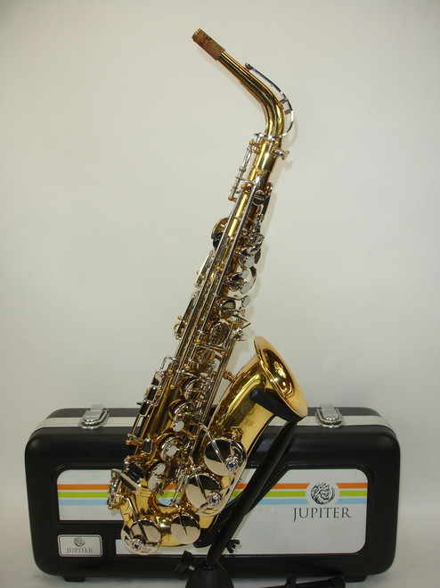 Jupiter JAS710GNA Student Alto Saxophone, Lacquer w/ Case - Previously Owned