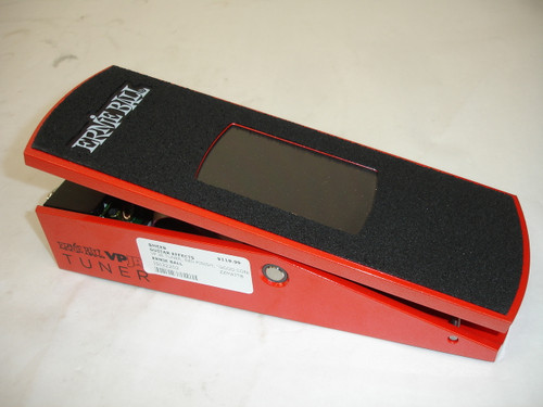 Ernie Ball VPJR Tuner / Volume Guitar Effect Pedal, Red - Previously Owned