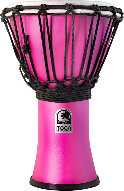 Toca Percussion Freestyle Colorsound Djembe - 7 inches, Pink Haze