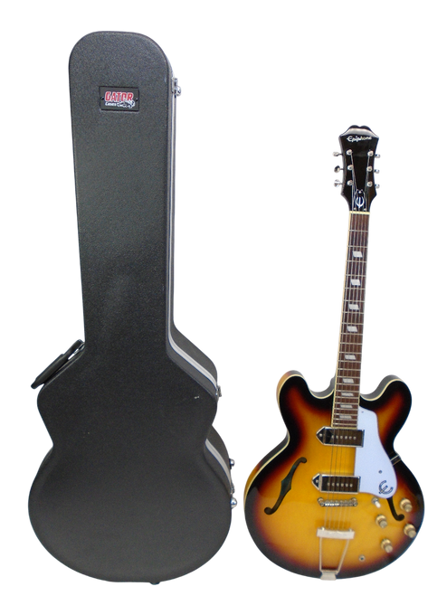 2021 Epiphone Casino Hollowbody Electric Guitar, Vintage Sunburst w/ Case - Previously Owned