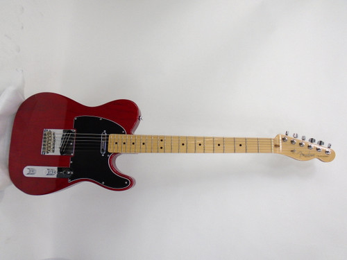 2007 Fender American Standard Telecaster Electric Guitar, Maple Fingerboard, Crimson Red Transparent w/ Case - Previously Owned