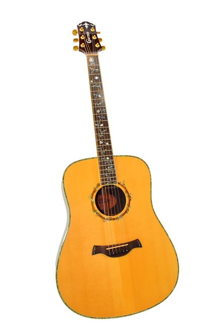 Crafter D-45 "Tree Of Life" Acoustic Guitar, Natural - Previously Owned