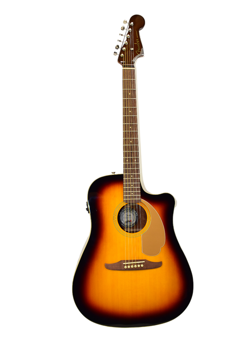 2021 Fender Redondo Player Acoustic Electric Guitar, Walnut Fingerboard, Sunburst - Previously Owned