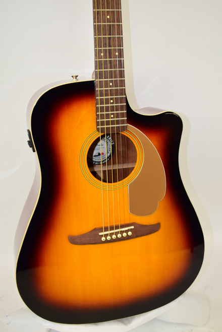 2021 Fender Redondo Player Acoustic Electric Guitar, Walnut Fingerboard, Sunburst - Previously Owned