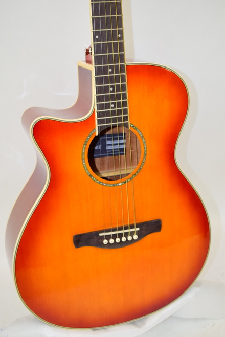 Ibanez AEG18LII Cutaway Left-Handed Acoustic Electric Guitar, Vintage Violin Sunburst - Previously Owned