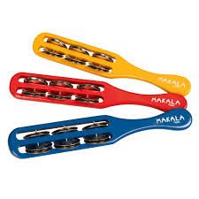 Makala Tambourine Stick Yellow