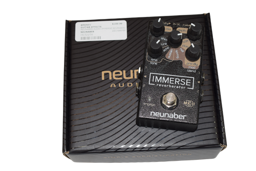 Neunaber Immerse Reverberator Mk II Stereo Reverb Guitar Effects Pedal w/ Box - Previously Owned