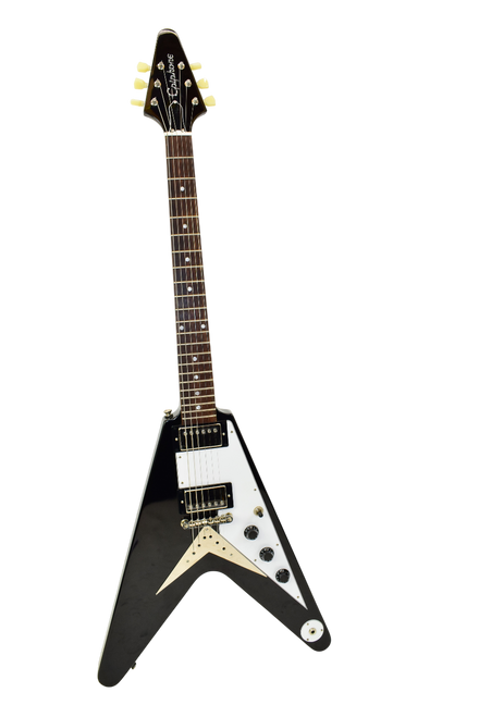 2024 Epiphone Flying V Electric Guitar, Ebony - Previously Owned