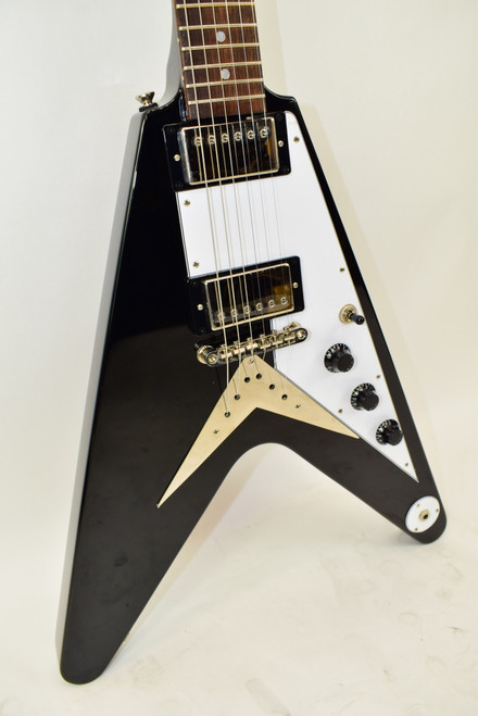 2024 Epiphone Flying V Electric Guitar, Ebony - Previously Owned