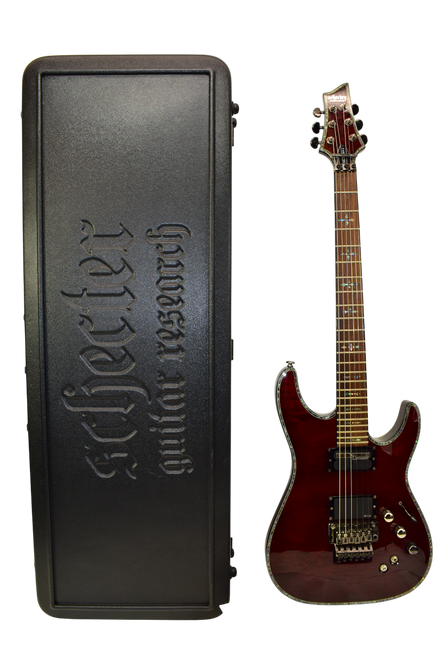 2024 Schecter Hellraiser C-1 FR-S Electric Guitar, Black Cherry w/ Case - Previously Owned