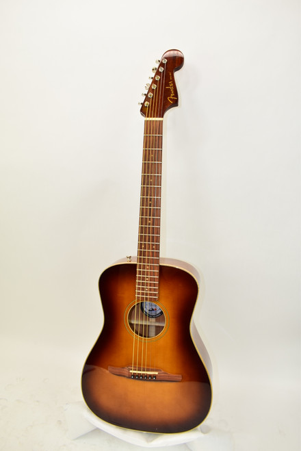 2021 Fender Malibu Classic Acoustic Electric Guitar, Pau Ferro Fingerboard, Aged Cognac Burst w/ Bag - Previously Owned
