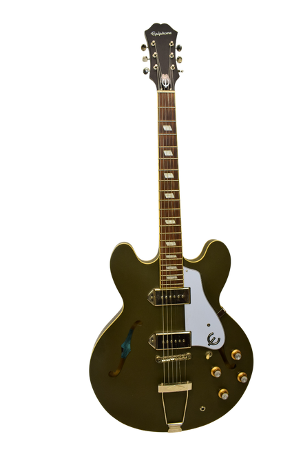 2022 Epiphone Casino Worn Hollowbody Electric Guitar, Olive Drab - Previously Owned