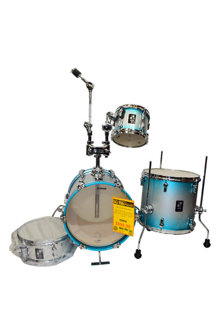 Sonor AQ2 Martini 4-Piece Shell Pack with Snare, Aqua Silver Burst - Previously Owned