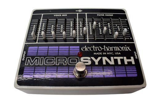 Electro-Harmonix Micro Synth Analog Guitar Synthesizer Effects Pedal - Previously Owned