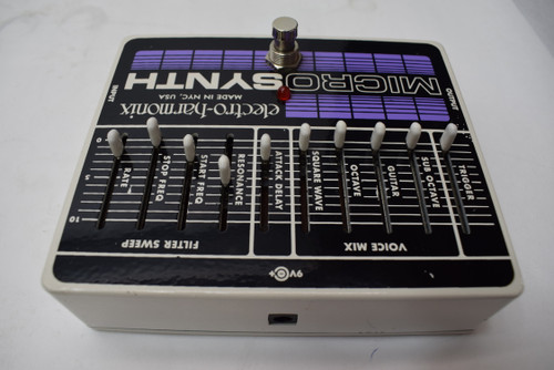 Electro-Harmonix Micro Synth Analog Guitar Synthesizer Effects Pedal - Previously Owned