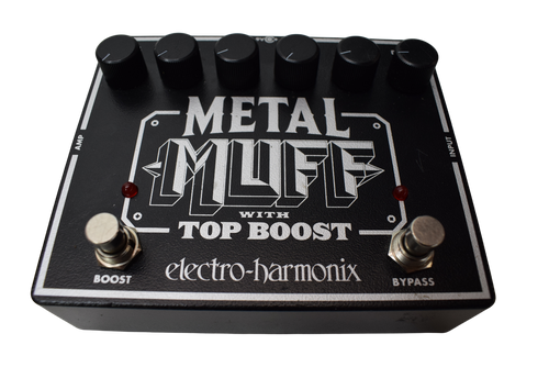 Electro-Harmonix Metal Muff with Top Boost Distortion Guitar Effects Pedal - Previously Owned